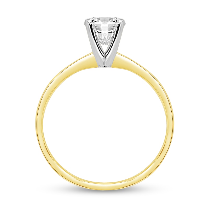 Main Image 2 of 1 CT. Certified Diamond Solitaire Engagement Ring in 14K Gold (J/I1)