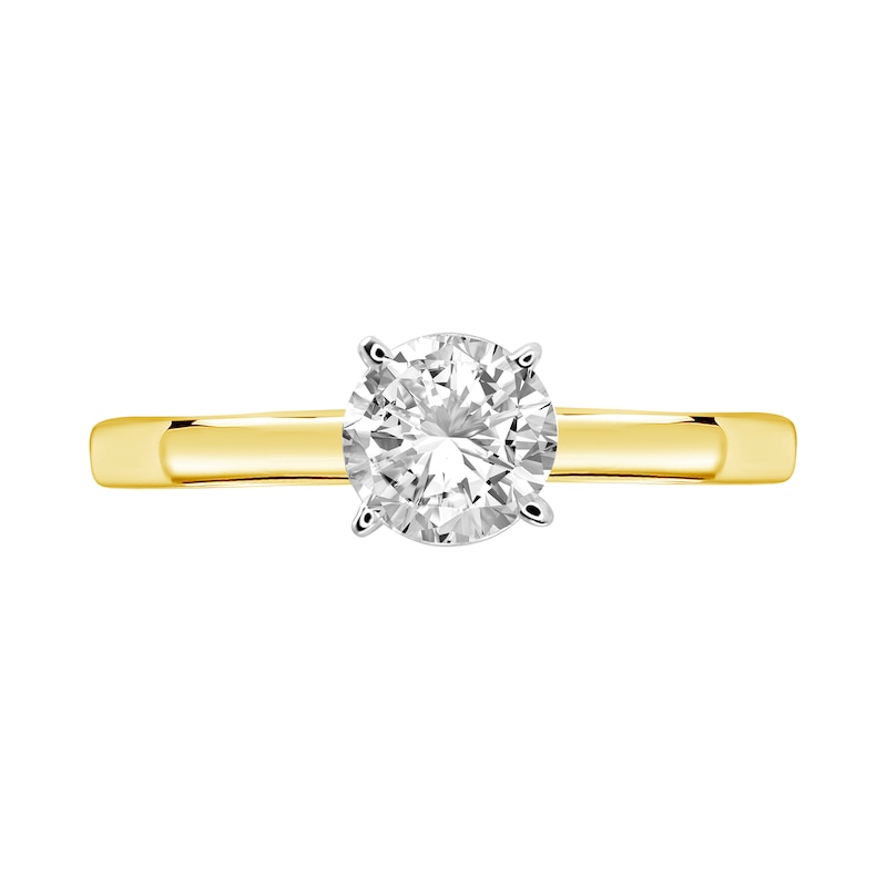 Main Image 3 of 1 CT. Certified Diamond Solitaire Engagement Ring in 14K Gold (J/I1)