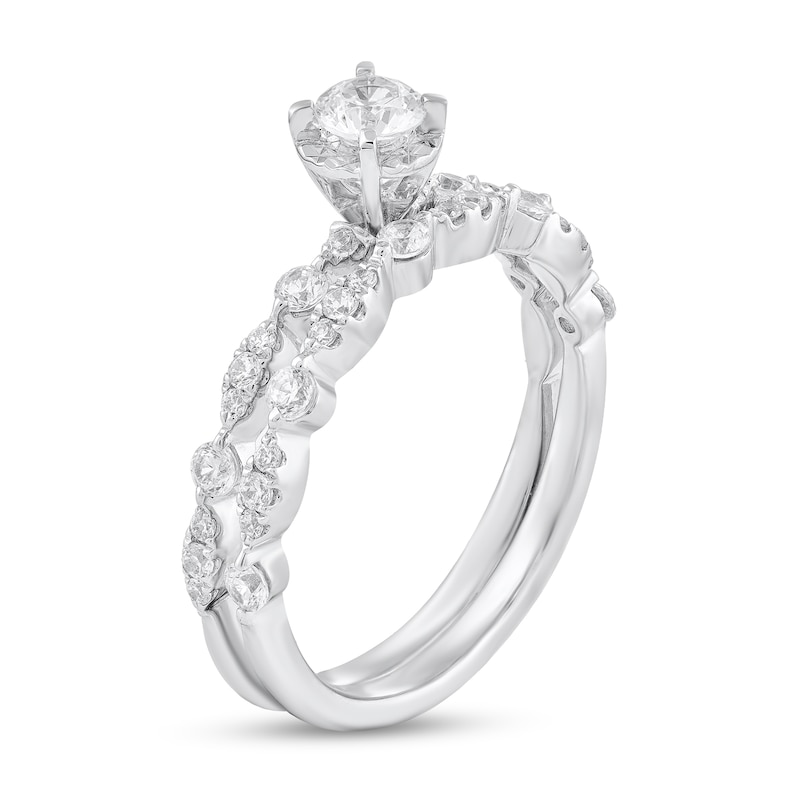 5/8 CT. T.W. Diamond Multi-Frame Bridal Set in 10K White Gold | Zales ...