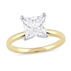 Thumbnail Image 1 of 1-1/2 CT. Certified Princess-Cut Lab-Created Diamond Solitaire Engagement Ring in 14K Gold (F/VS2)