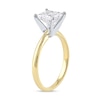 Thumbnail Image 2 of 1-1/2 CT. Certified Princess-Cut Lab-Created Diamond Solitaire Engagement Ring in 14K Gold (F/VS2)