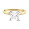 Thumbnail Image 3 of 1-1/2 CT. Certified Princess-Cut Lab-Created Diamond Solitaire Engagement Ring in 14K Gold (F/VS2)