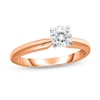 Thumbnail Image 1 of 1/3 CT. Diamond Solitaire Engagement Ring in 14K Rose Gold (J/I2) - Size 7