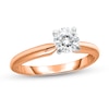 Thumbnail Image 1 of 1/2 CT. Diamond Solitaire Engagement Ring in 14K Rose Gold (J/I2) - Size 7