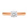 Thumbnail Image 3 of 1/2 CT. Diamond Solitaire Engagement Ring in 14K Rose Gold (J/I2) - Size 7