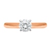 Thumbnail Image 3 of 3/4 CT. Diamond Solitaire Engagement Ring in 14K Rose Gold (J/I2) - Size 7