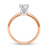 Thumbnail Image 2 of 1 CT. Certified Diamond Solitaire Engagement Ring in 14K Rose Gold (J/I2) - Size 7