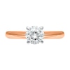 Thumbnail Image 3 of 1 CT. Certified Diamond Solitaire Engagement Ring in 14K Rose Gold (J/I2) - Size 7