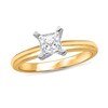 Thumbnail Image 1 of 1/3 CT. Princess-Cut Diamond Solitaire Engagement Ring in 14K Gold (J/I2) - Size 7