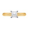 Thumbnail Image 3 of 1/3 CT. Princess-Cut Diamond Solitaire Engagement Ring in 14K Gold (J/I2) - Size 7