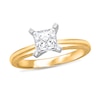 Thumbnail Image 1 of 1 CT. Certified Princess-Cut Diamond Solitaire Engagement Ring in 14K Gold (J/I2) - Size 7