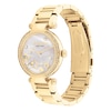 Thumbnail Image 2 of Ladies' Coach Cary Crystal Accent Motif Gold-Tone IP Watch with White Mother-of-Pearl Dial (Model: 14504265)