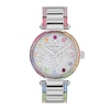 Thumbnail Image 0 of Ladies' Coach Cary Multi-Colored Crystal Accent Watch with Silver-Tone Glitter Dial (Model: 14504270)