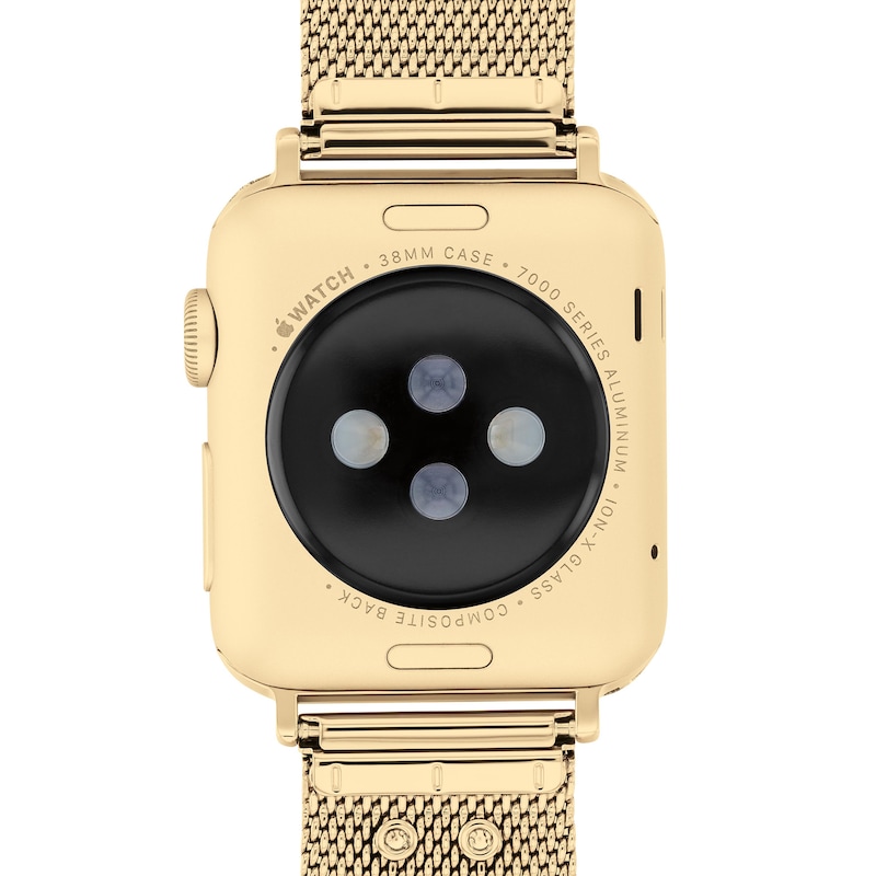 Main Image 4 of Ladies' Coach Apple Straps Gold-Tone Mesh Interchangeable Replacement Band Smart Watch Attachment (Model: 14700255)