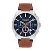 Thumbnail Image 1 of Men's Coach Jackson Chronograph Brown Leather Strap Watch with Blue Dial (Model: 14602683)