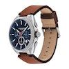 Thumbnail Image 2 of Men's Coach Jackson Chronograph Brown Leather Strap Watch with Blue Dial (Model: 14602683)