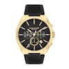 Thumbnail Image 1 of Men's Coach Jackson Gold-Tone IP Black Leather Strap Chronograph Watch with Black Dial (Model: 14602684)