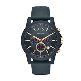 Men's Armani Exchange Chronograph Watch with Blue Dial (Model: AX1335)