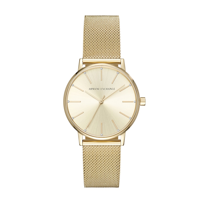 Main Image 1 of Women’s Armani Exchange Watch with Gold-Tone Dial (Model: AX5536)