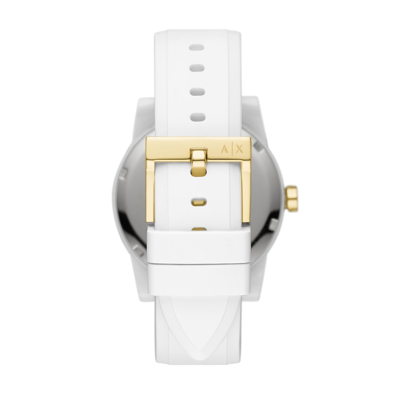 Women’s Armani Exchange Lady Banks White Watch Gift Set (Model: AX7126)