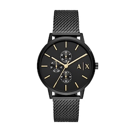 Men’s Armani Exchange Chronograph Watch with Black Dial (Model: AX2716)