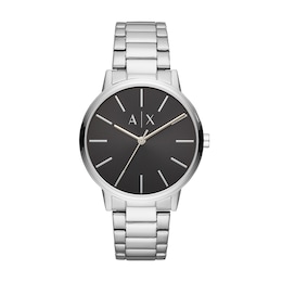 Men’s Armani Exchange Watch with Black Dial (Model: AX2700)