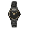 Thumbnail Image 1 of Ladies' Bulova Millennia Modern Black Dial Watch in Black Ion-Plated Stainless Steel (Model 98L314)