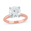 Thumbnail Image 0 of 3 CT. Certified Lab-Created Diamond Solitaire Engagement Ring in 14K Rose Gold (F/VS2)