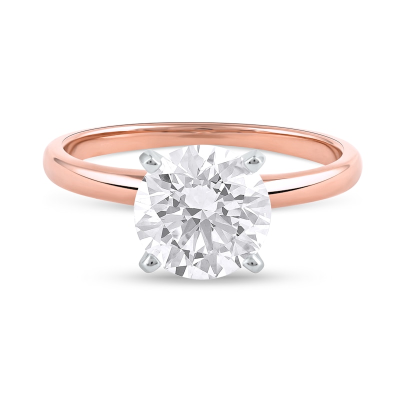 2 CT. Certified Lab-Created Diamond Solitaire Engagement Ring in 14K Rose Gold (F/VS2)