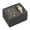 Thumbnail Image 1 of Ladies' Bulova Crystal Collection Watch with Mother-of-Pearl Dial and Heart Necklace Box Set (Model: 98X138)