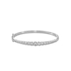 Thumbnail Image 1 of 1/2 CT. T.W. Diamond Miracle Graduated Bangle in Sterling Silver