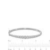 Thumbnail Image 3 of 1/2 CT. T.W. Diamond Miracle Graduated Bangle in Sterling Silver