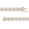 Thumbnail Image 2 of 4 CT. T.W. Multi-Diamond Flower Bracelet in 10K Gold