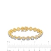 Thumbnail Image 3 of 4 CT. T.W. Multi-Diamond Flower Bracelet in 10K Gold