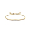 Thumbnail Image 1 of 1 CT. T.W. Diamond Graduated Line Bolo Bracelet in 10K Gold - 9.5&quot;