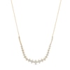Thumbnail Image 0 of 1-1/2 CT. T.W. Diamond Graduated Starburst Necklace in 10K Gold