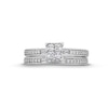 Thumbnail Image 3 of 1/2 CT. T.W. Quad Princess-Cut Diamond Bridal Set in 10K White Gold