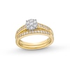 Thumbnail Image 1 of 1/2 CT. T.W. Multi-Diamond Bridal Set in 10K Gold