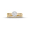 Thumbnail Image 3 of 1/2 CT. T.W. Multi-Diamond Bridal Set in 10K Gold