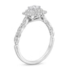 Thumbnail Image 3 of 5/8 CT. T.W. Princess-Cut Diamond Double Cushion Frame Vintage-Style Engagement Ring in 14K White Gold