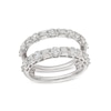 Thumbnail Image 1 of 1-3/8 CT. T.W. Baguette and Round Diamond Alternating Solitaire Enhancer in 14K White Gold