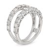 Thumbnail Image 2 of 1-3/8 CT. T.W. Baguette and Round Diamond Alternating Solitaire Enhancer in 14K White Gold