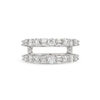 Thumbnail Image 3 of 1-3/8 CT. T.W. Baguette and Round Diamond Alternating Solitaire Enhancer in 14K White Gold