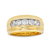 Thumbnail Image 0 of 1 CT. T.W. Diamond Five Stone Step Edge Anniversary Band in 10K Gold