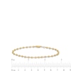 Thumbnail Image 3 of 0.98mm Solid Beaded Chain Anklet in 10K Gold – 10”