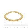 Thumbnail Image 5 of Semi-Solid 7.0mm Five-Row Box Chain Bracelet in 14K Gold - 7.5”