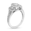 Thumbnail Image 3 of 1 CT. T.W. Marquise-Cut Diamond Frame Past Present Future® Engagement Ring in 14K White Gold