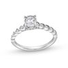 Thumbnail Image 1 of 1/2 CT. T.W. Diamond Twist Shank Engagement Ring in 14K White Gold