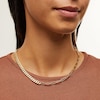 Thumbnail Image 2 of Semi-Solid 4.5mm Curb and Paper Clip Chain Necklace in 14K Gold - 18”