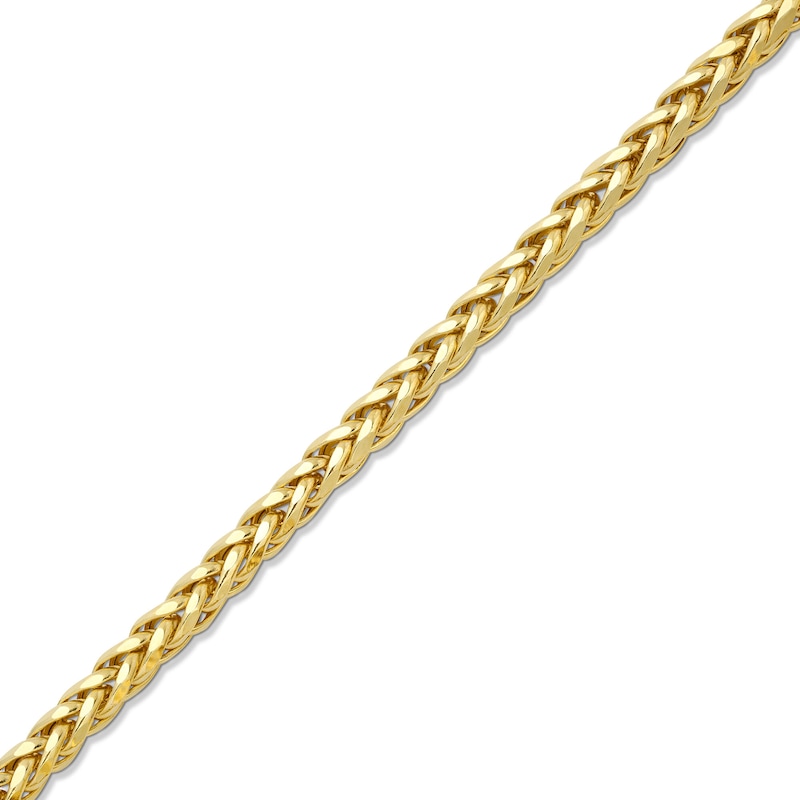 Main Image 1 of Semi-Solid 5.5mm Diamond-Cut Palmier Chain Bracelet in 14K Gold - 8.5”